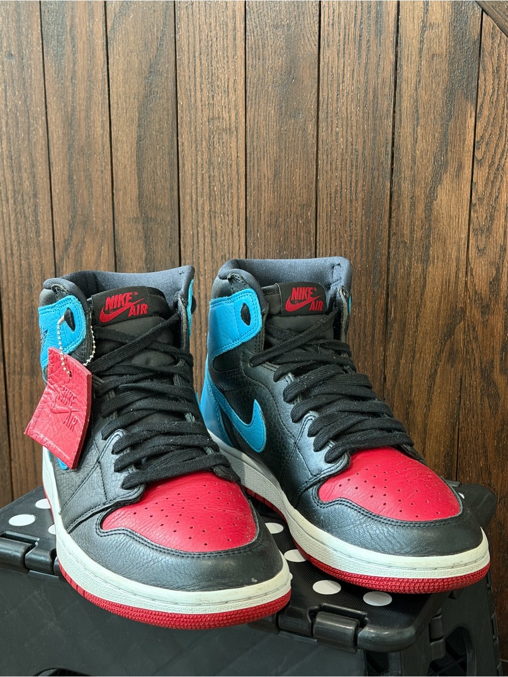 Nike Jordan 1 Sneakers - Black/Red/Blue